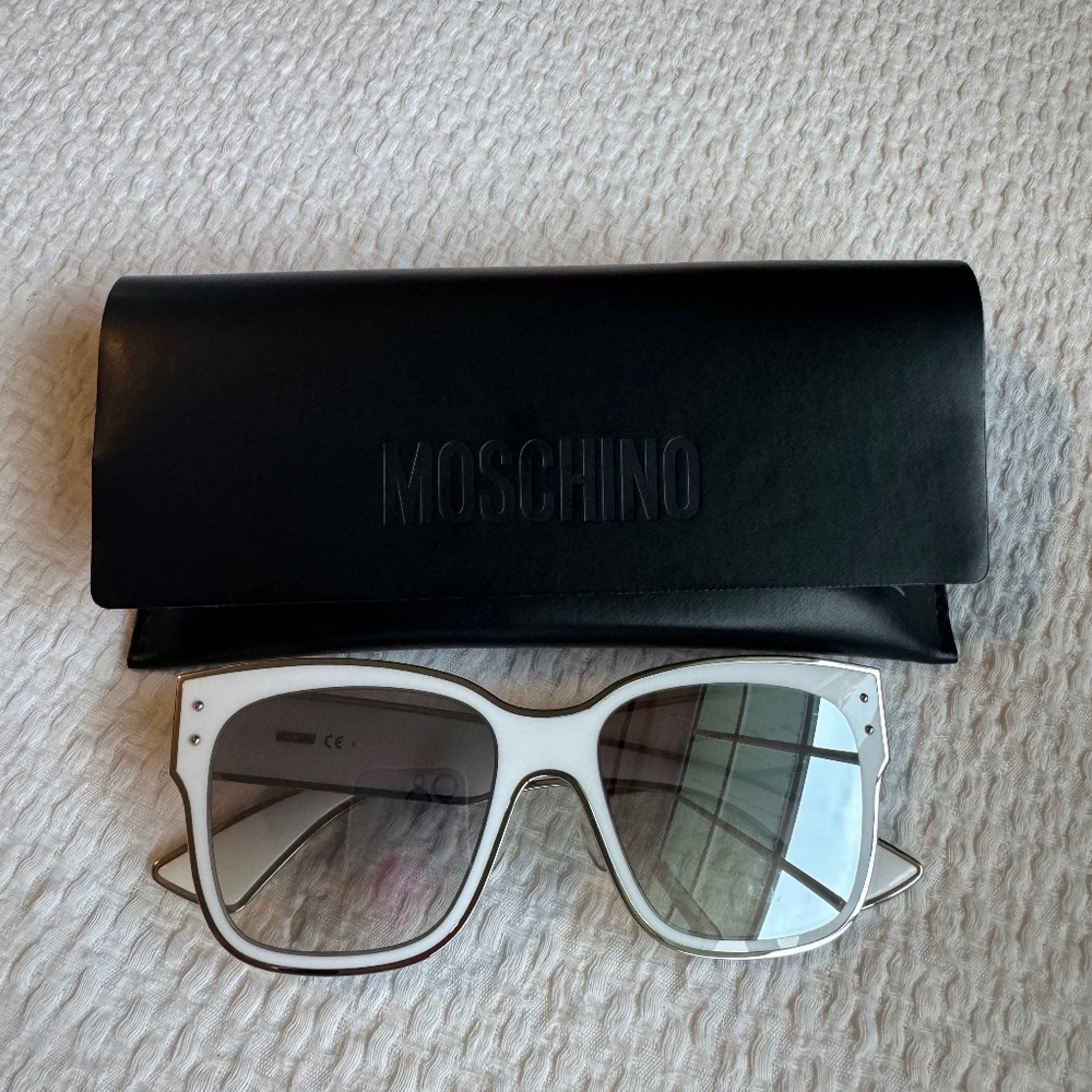 Moshino white sunglasses